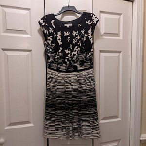 Robbie Bee Black and White Dress